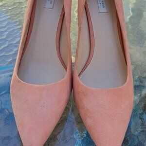 Cole Haan salmon pink suede pumps, size 8.5